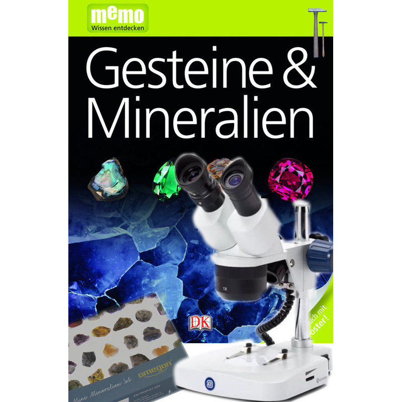 Euromex Microscópio stéreo EduBlue 1/3 ED.1302-P, Mineralien-Set