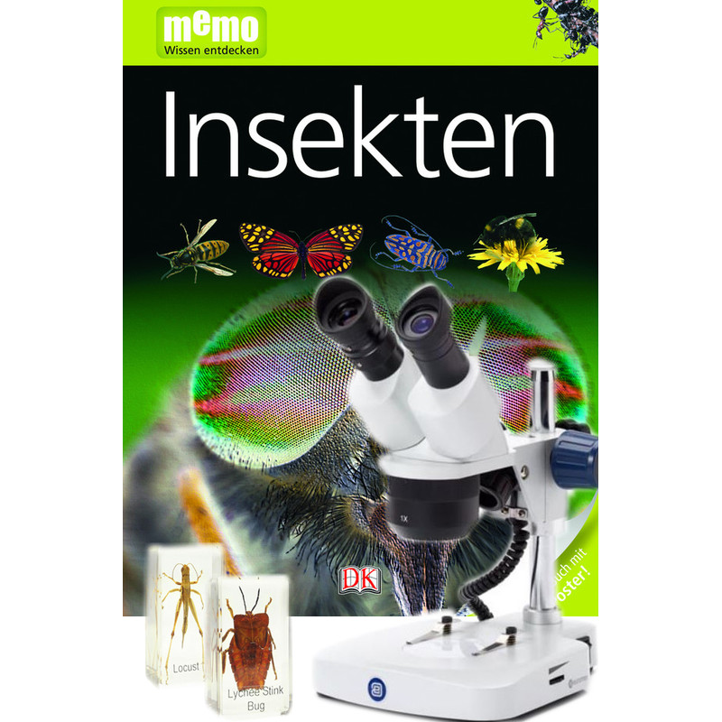 Euromex Microscópio stéreo EduBlue 1/3 ED.1302-P, conjunto de insectos