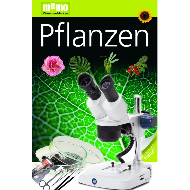 Euromex Microscópio stéreo EduBlue 1/3 ED 1302-P, conjunto de plantas
