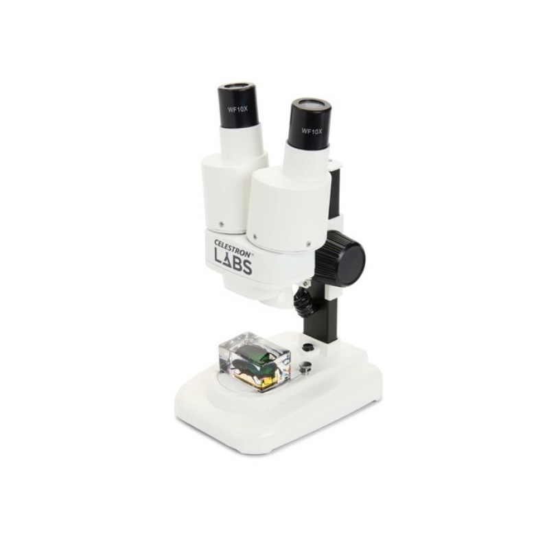 Celestron Microscópio stéreo LABS S20, 20x LED,