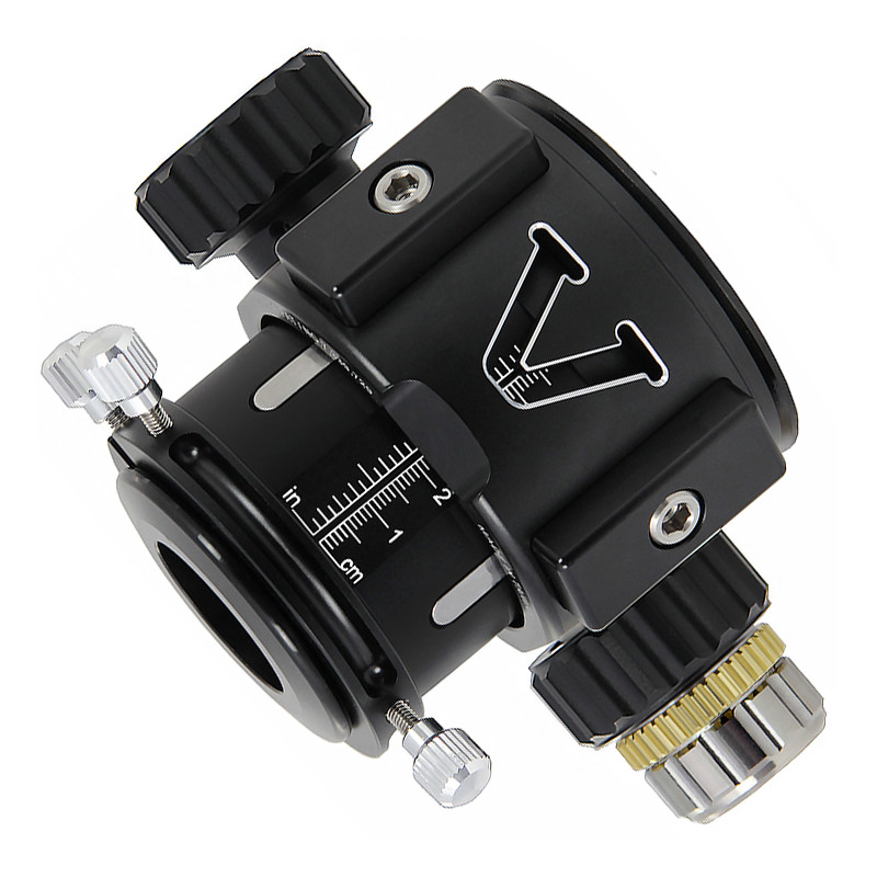 Omegon V-Power 2'' Crayford, Focador de velocidade dupla para telescópios Newtonianos da série Advanced