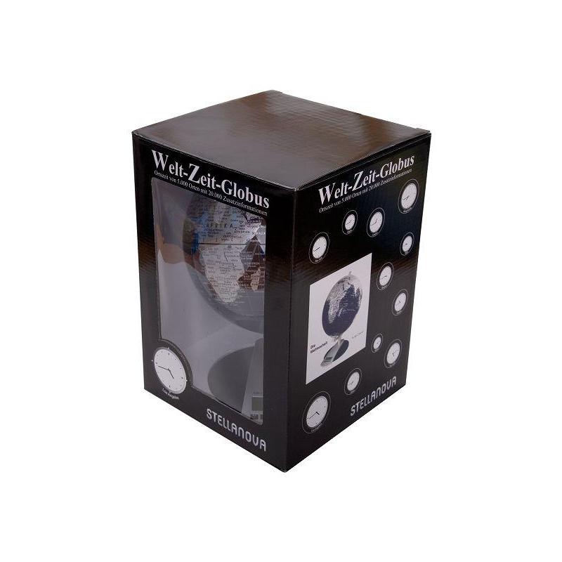 Stellanova Globo Hora-Mundial preto 20cm