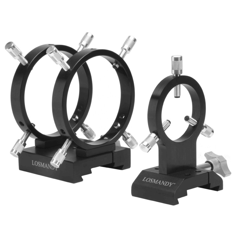 Losmandy Anéis de fixação de telescópio guia com Ligação rápida, 108mm, 66mm