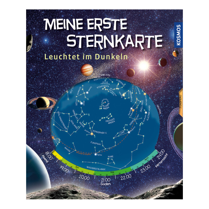 Kosmos Verlag Carta de estrelas Meine erste Sternkarte