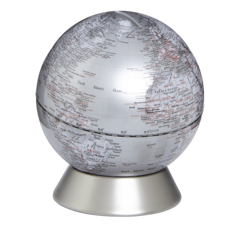 emform Globo Orion silver globe piggy bank