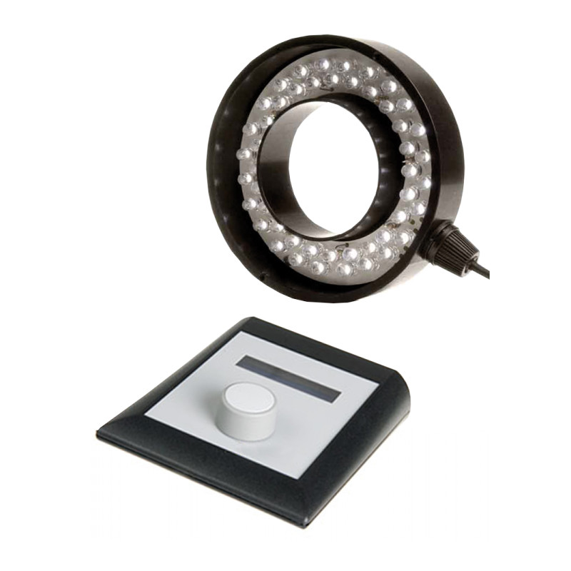 Euromex Anel de luz LE.1991, 72 LEDs, controlador de segmentos