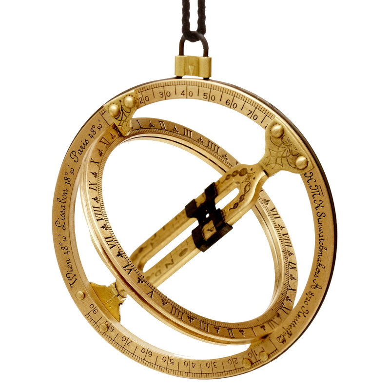 Kala Relógio de sol de bolso com design antigo
