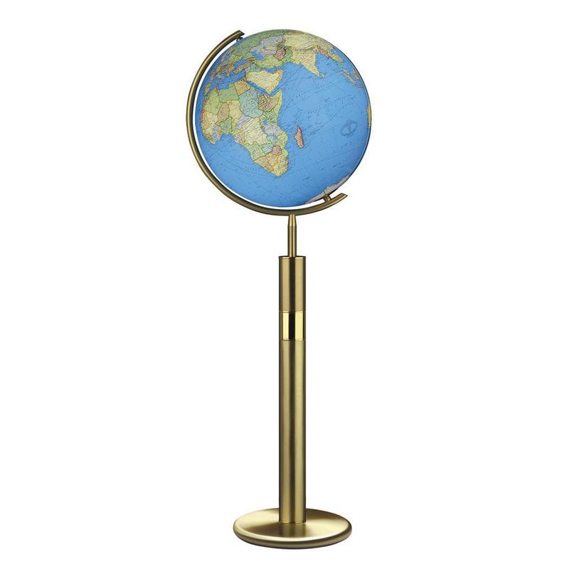 Columbus Globo com pedestal Duo Latão 40cm (Inglês)