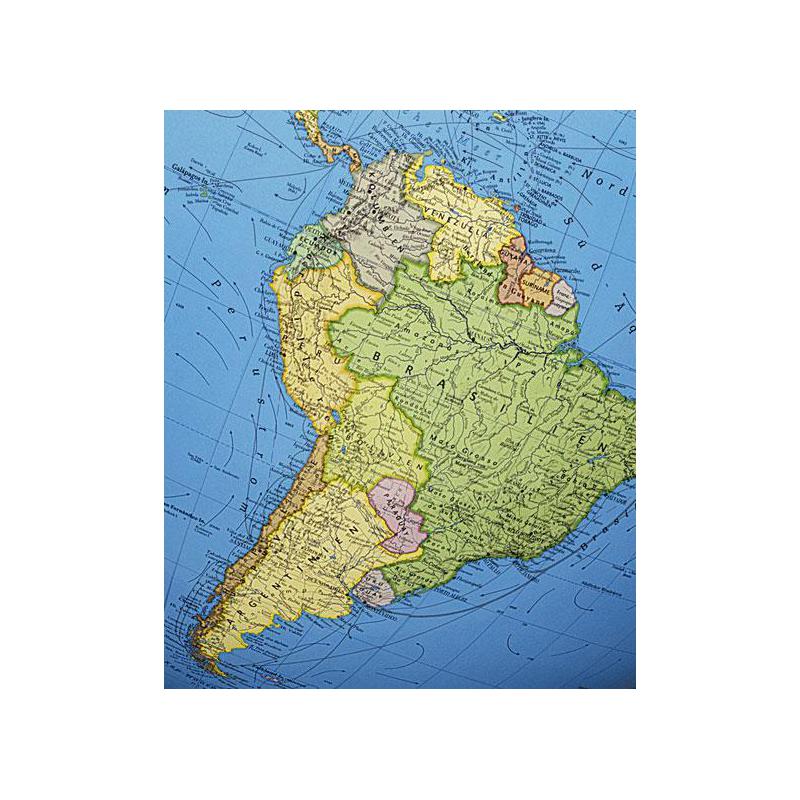 Columbus Globo com pedestal Duo Latão 40cm (Inglês)