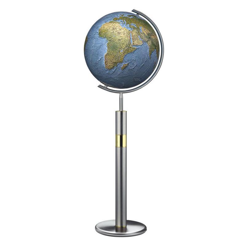 Columbus Globo com pedestal Duorama Aço inoxidável 40cm