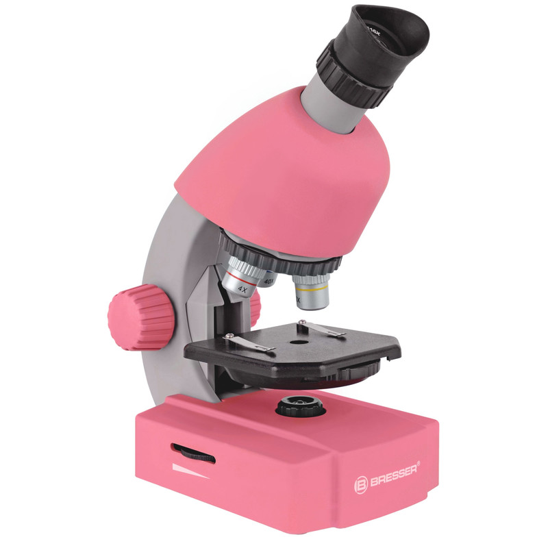 Bresser Junior Microscópio JUNIOR 40x-640x, rosa