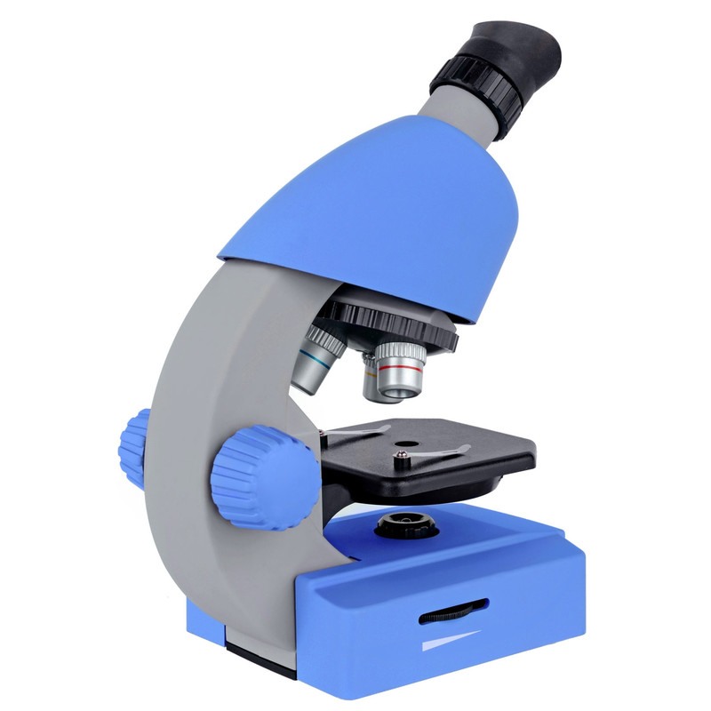 Bresser Junior Microscópio Junior 40x-640x, azul