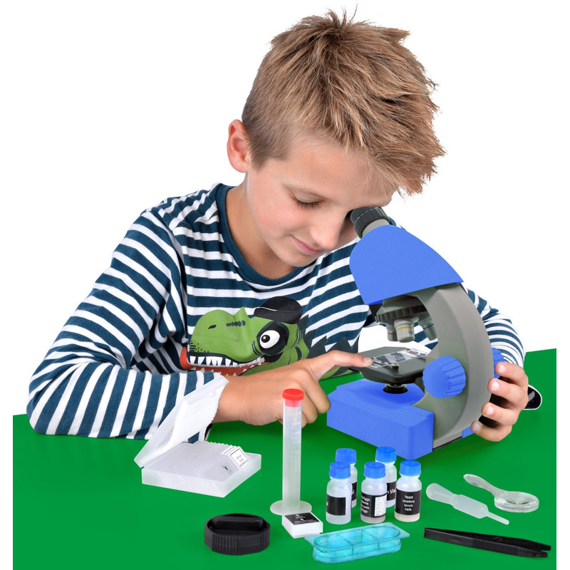 Bresser Junior Microscópio Junior microscope, 40X-640X, blue