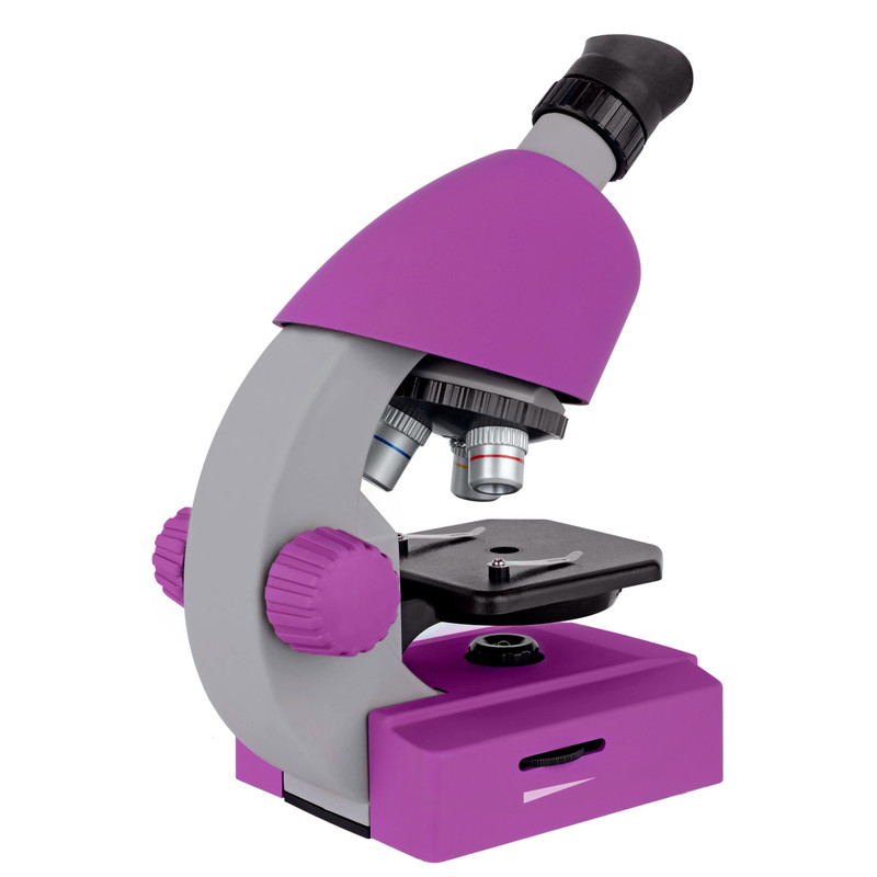 Bresser Junior Microscópio Junior 40x-640x, violeta