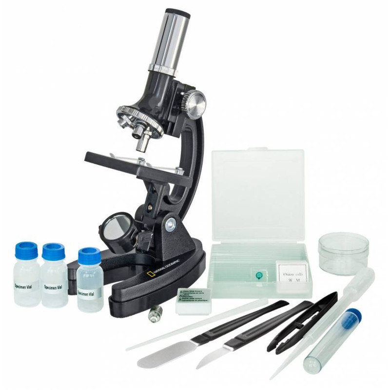 National Geographic Microscópio Bresser 300x-1200x