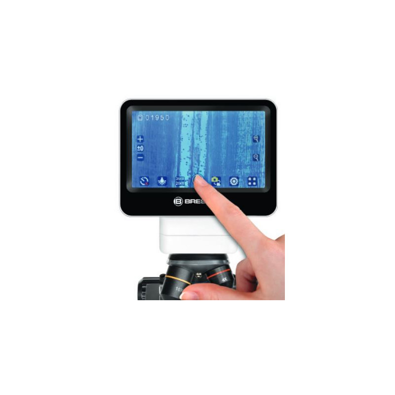 Bresser Microscópio LCD tátil, 5MP, 40x-1400x