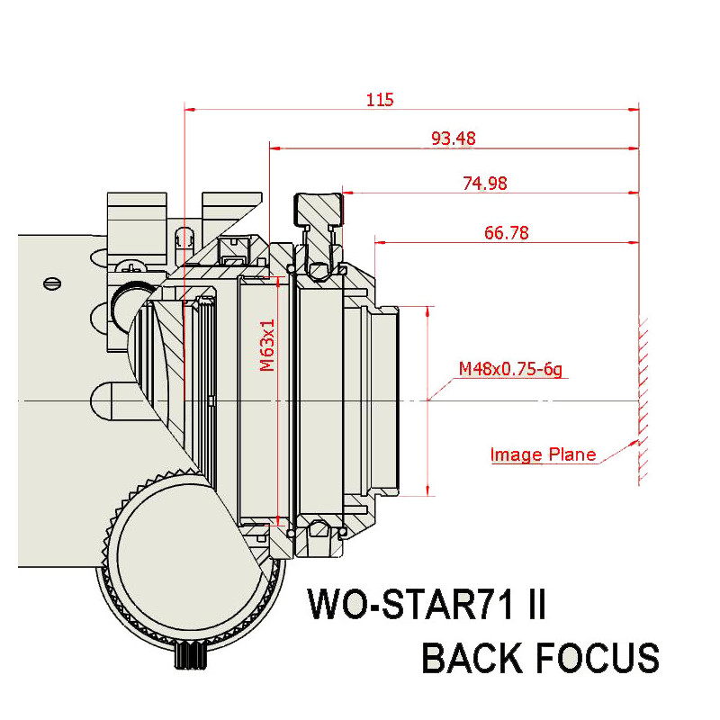 William Optics Refrator apocromático AP 71/350 WO-Star 71 Blue OTA