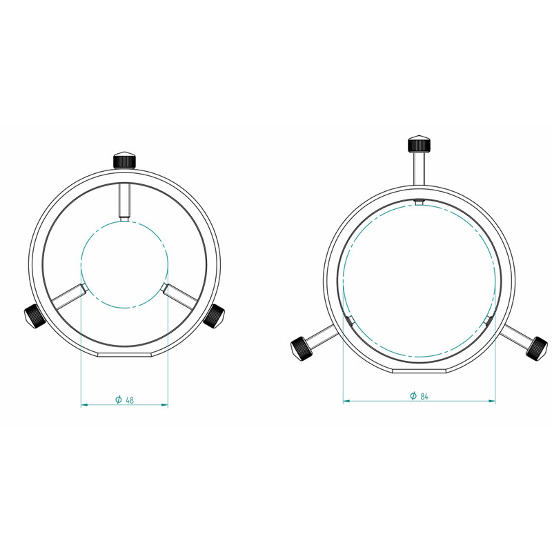 PrimaLuceLab Anéis de fixação de telescópio guia PLUS 90mm