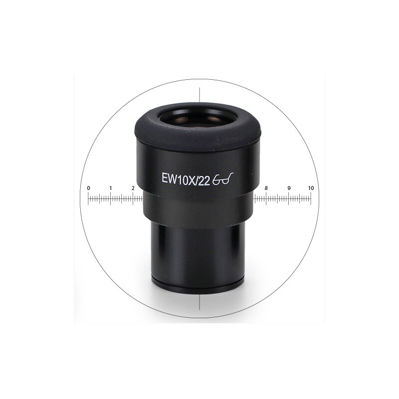 Euromex Ocular de medição IS.6210-CM, WF 10x / 22,10/100 microm., crosshair, Ø 30mm (iScope)