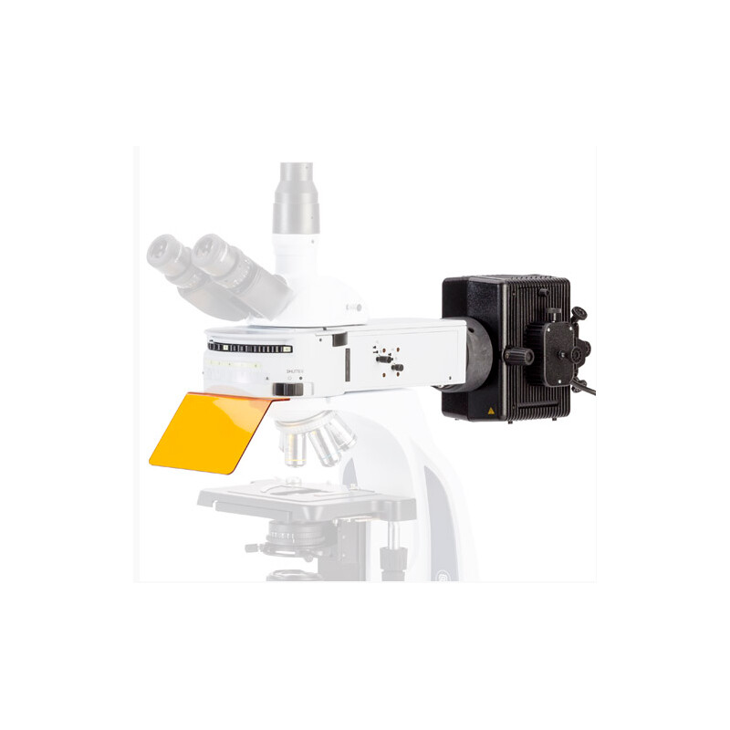 Euromex Extensão de fluorescência IS.9200-6NF com 6 posições para iScope, 2 blocos de filtros vazios sem filtro