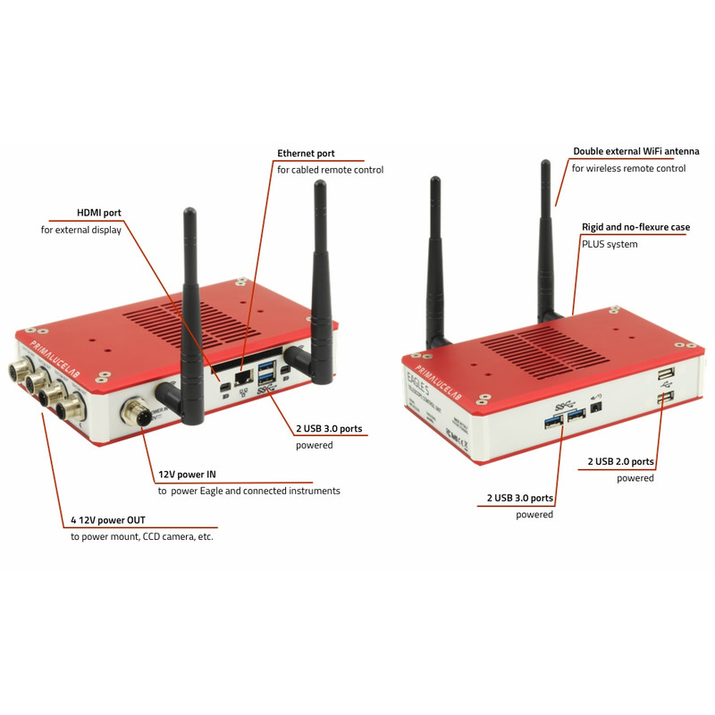 PrimaLuceLab Cabo Computador EAGLE S para astrofotografia