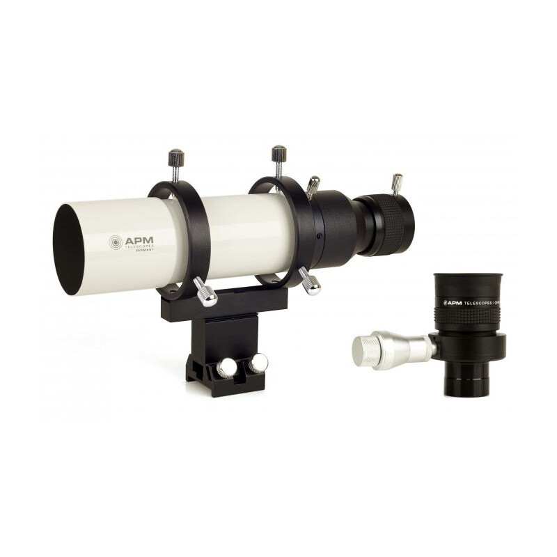 APM Luneta buscadora de 50 mm de visão reta com Ocular com mira iluminada