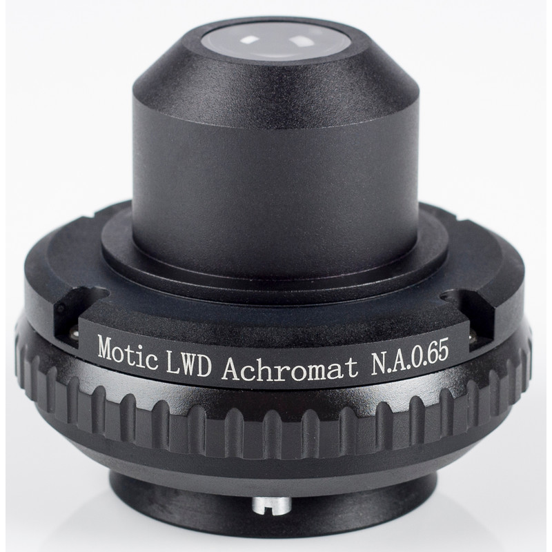 Motic Condensador, N.A. 0.65, wd 10.8mm, LWD, achro, diafragma da íris (BA410E, BA310)