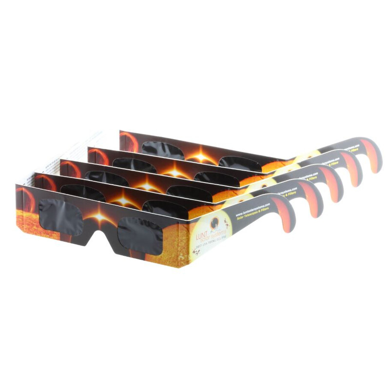 Lunt Solar Systems Óculos para eclipse solar SunSafe Sofi-Brille zur Sonnenfinsternis, 5 Stück