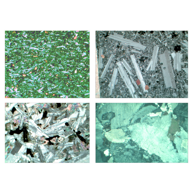 LIEDER Rocks and Minerals,Ground Thin,  Igneous Rocks, Set no. III, 31 Microscope Slides size 30x45 mm, wo box