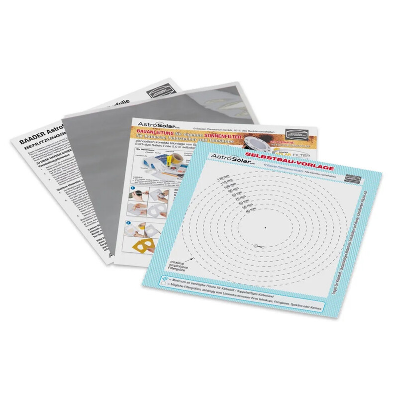 Baader Folha de filtro solar AstroSolar® ECO-size OD 5.0 140x155mm
