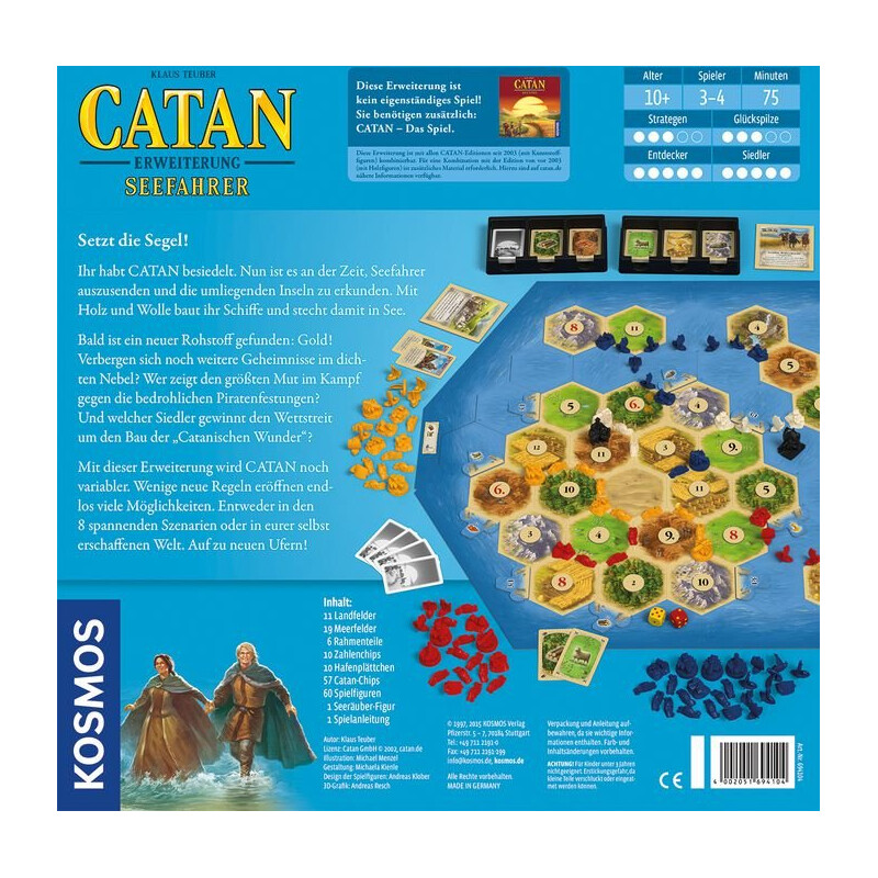 Kosmos Verlag The Settlers of Catan - Expansão Marinheiros