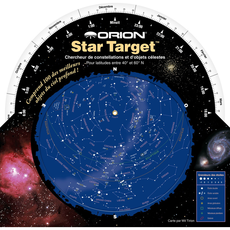 Orion Planisphère Star Target 40 à 60 degrés