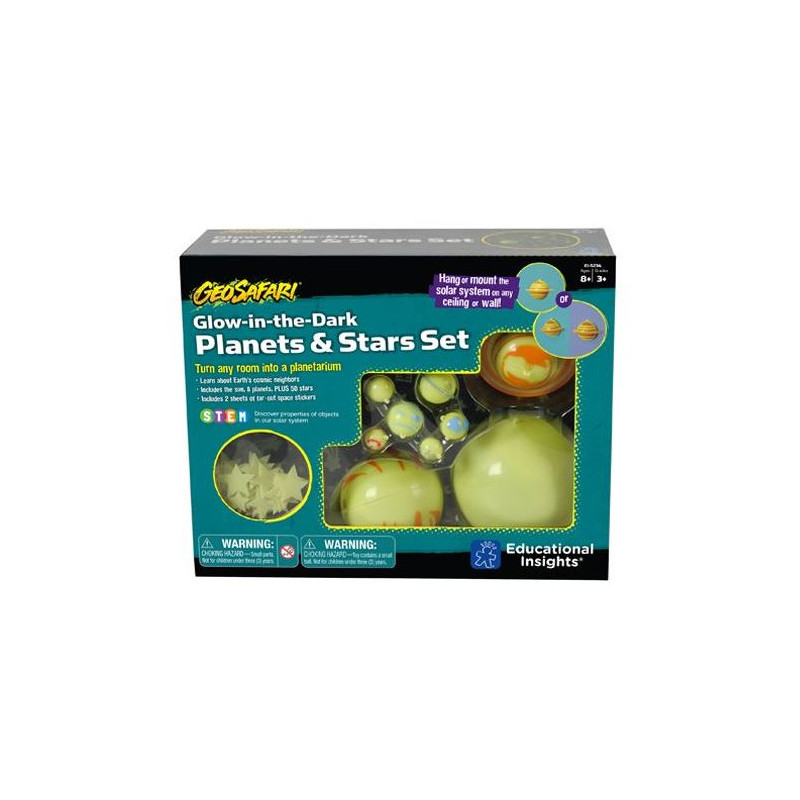 Learning Resources GeoSafari® Planetas e estrelas que brilham no escuro