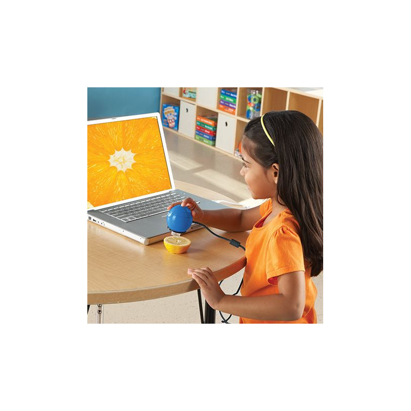 Learning Resources Microscópio de mão digital Zoomy 2.0 (azul)