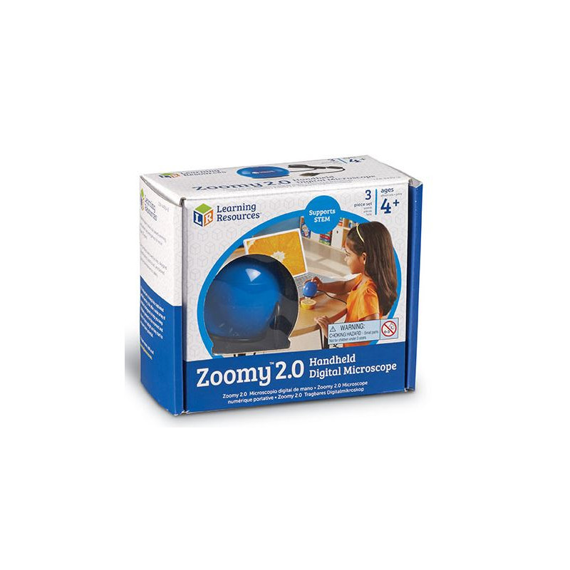 Learning Resources Microscópio de mão digital Zoomy 2.0 (azul)