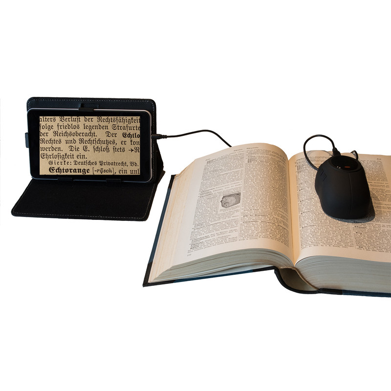 DIGIPHOT DM - 70 Lupa digital com Tablet de 7 polegadas e rato de leitura
