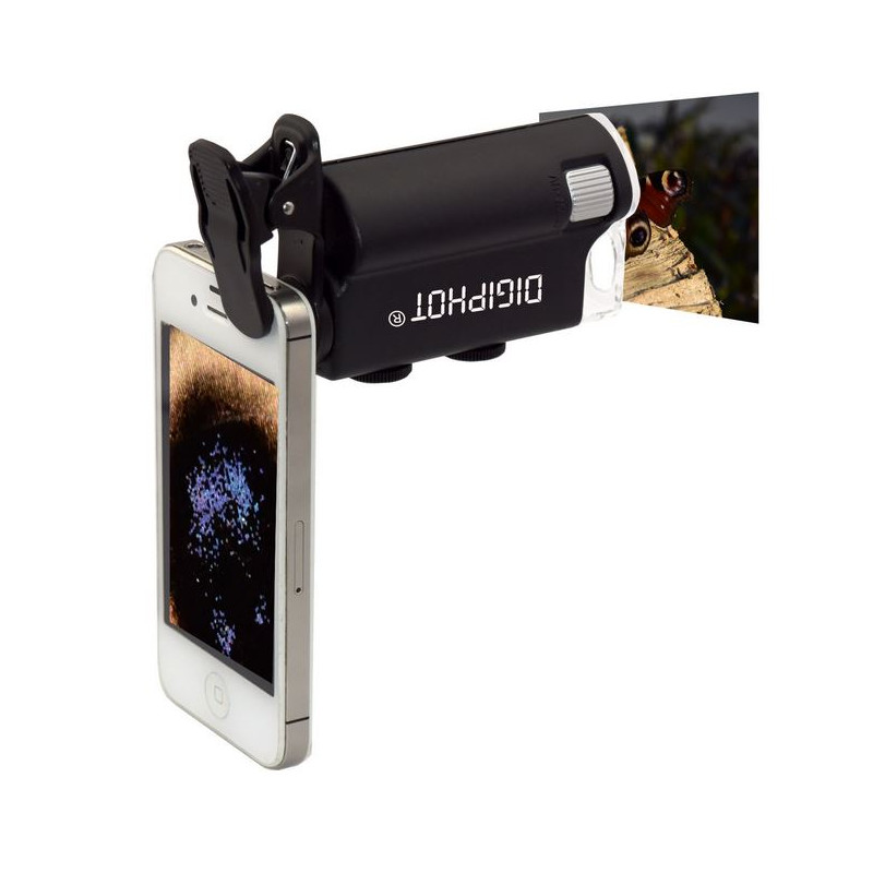 DIGIPHOT PM-6001 Microscópio de Bolsa, Smartphone, 60x-100x