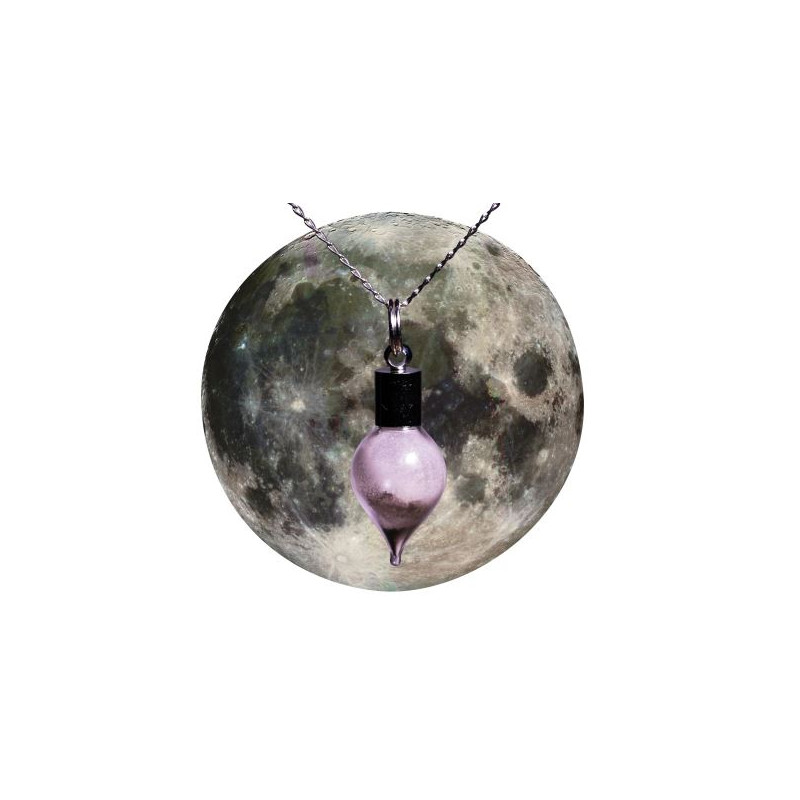 Jurassic Jewellery Meteorito Colar de pó lunar (forma de gota)