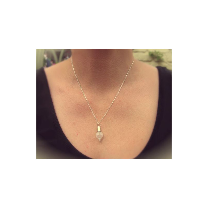 Jurassic Jewellery Meteorito Colar de pó lunar (forma de gota)