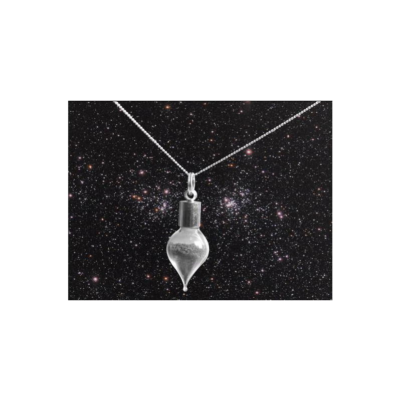 Jurassic Jewellery Colar de pó de meteorito (forma de gota)