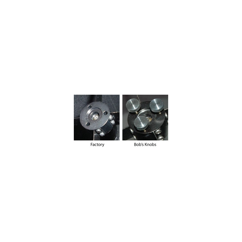 Bobs Knobs Parafusos serrilhados para espelhos secundários de Skywatcher Newton até 12"