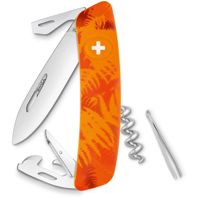 SWIZA Faca Canivete C03 FILIX Camo Fern Laranja