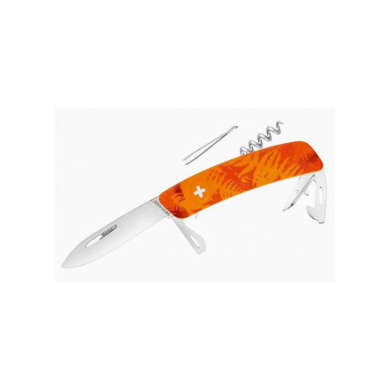 SWIZA Faca Canivete C03 FILIX Camo Fern Laranja