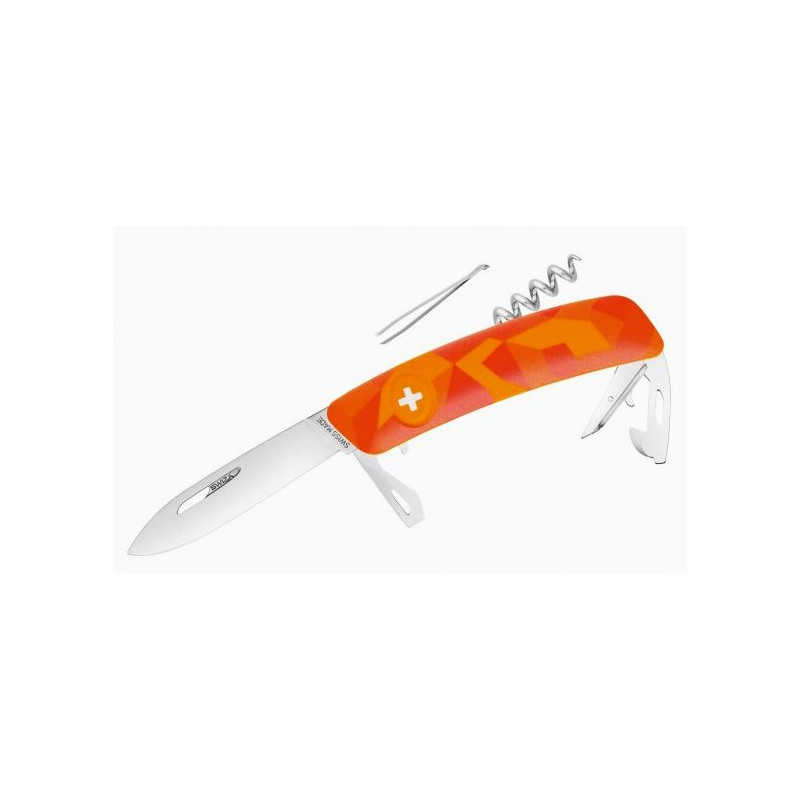 SWIZA Faca C03 Swiss Army Knife, LIVOR Camo Urban Orange
