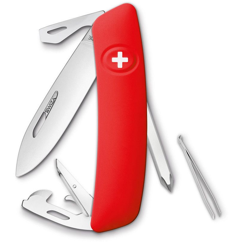 SWIZA Faca Canivete D04 vermelho
