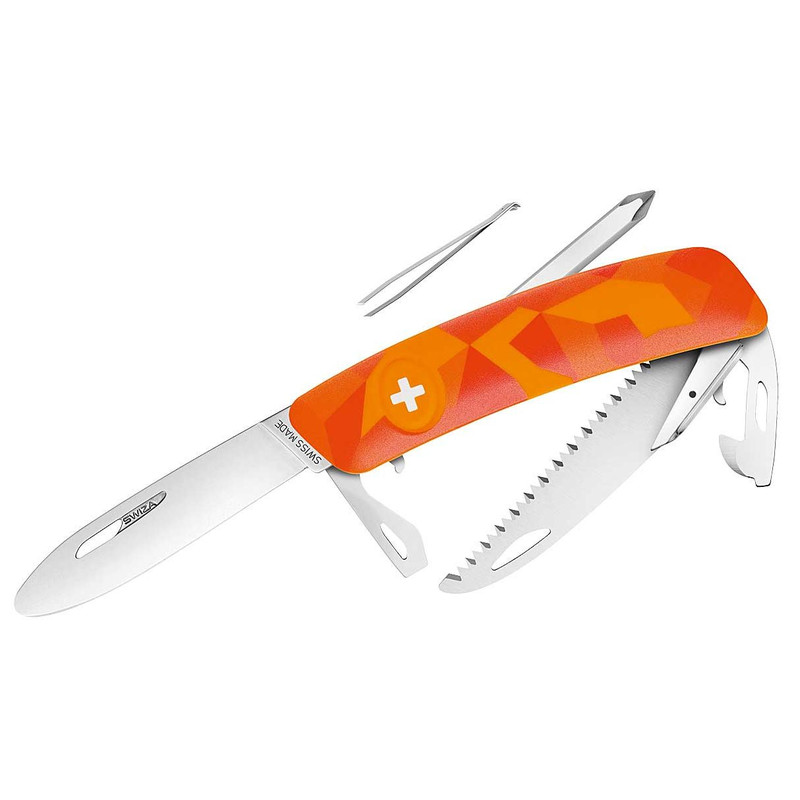 SWIZA Faca Canivete Schweizer para crianças J06 LUCEO Urban Camo laranja