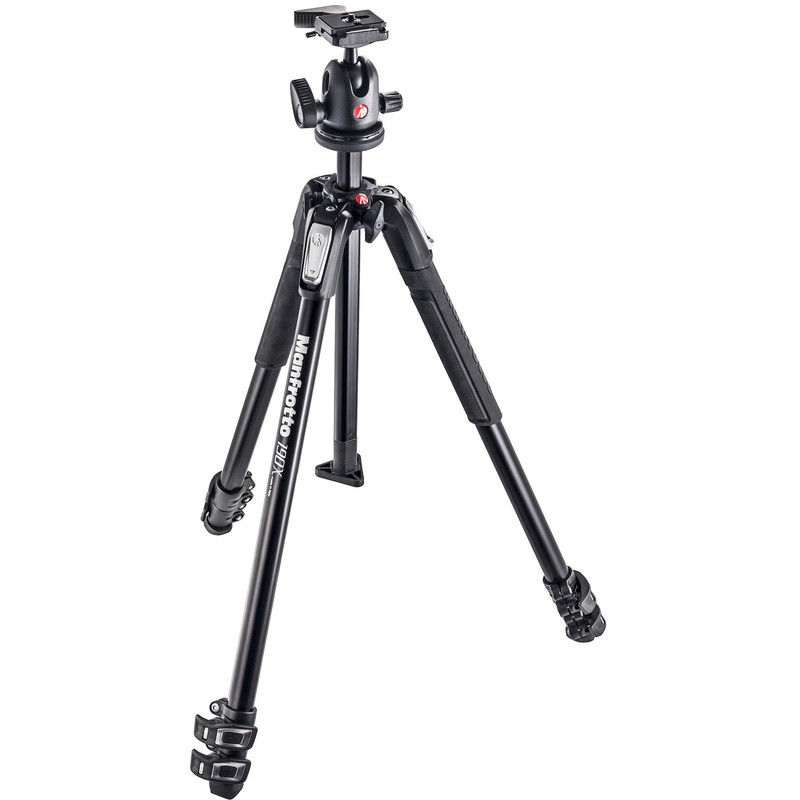 Manfrotto Tripé de alumínio MK190X3-BH com cabeça esférica