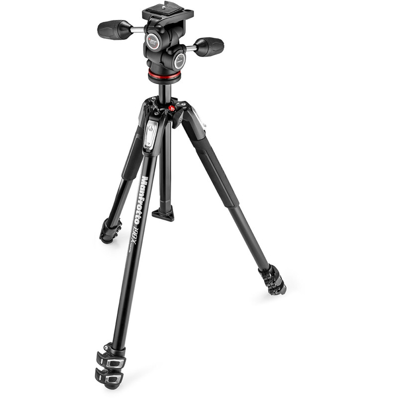 Manfrotto MK190X3-3W1 com cabeça panela de 3 vias