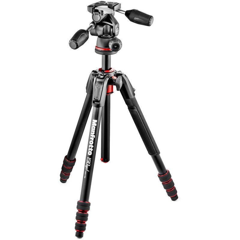 Manfrotto MK190GOA4TB-3W com cabeça panela de 3 vias