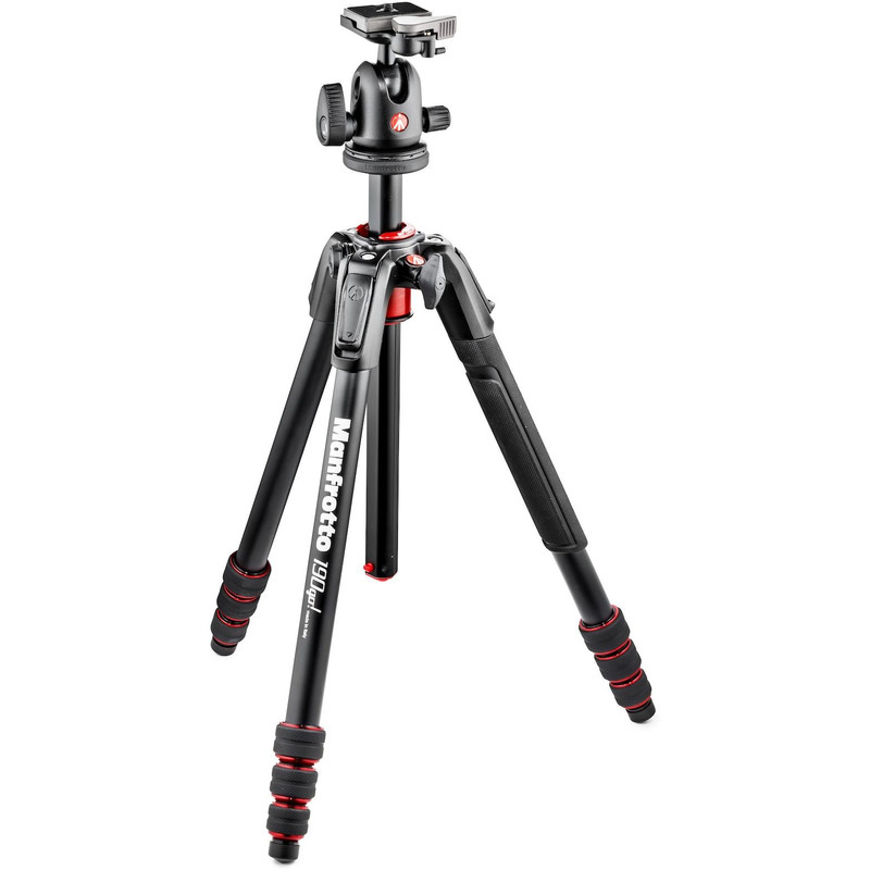 Manfrotto Tripé de alumínio MK190GOA4TB-BH com cabeça esférica